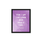 Exodus 15:26 Bible Verse, in his eyes Framed Canvas Print Wall Art Black 11″×14″