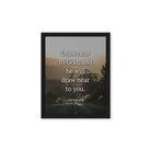 James 4:8 Bible Verse, Cleanse your Framed Canvas Print Wall Art Black 11″×14″