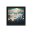 Ephesians 6:10 Bible Verse, be strong in the Lord Framed Canvas Print Wall Art Black 12″×12″