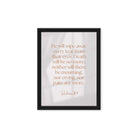 Revelation 21:4 Bible Verse, He will wipe Framed Canvas Print Wall Art Black 12″×16″