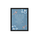 Revelation 21:4 Bible Verse, every tear Framed Canvas Print Wall Art Black 12″×16″