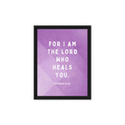 Exodus 15:26 Bible Verse, in his eyes Framed Canvas Print Wall Art Black 12″×16″