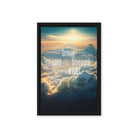 Ephesians 6:10 Bible Verse, be strong in the Lord Framed Canvas Print Wall Art Black 12″×18″