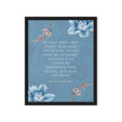 Revelation 21:4 Bible Verse, every tear Framed Canvas Print Wall Art Black 16″×20″