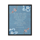 Revelation 21:4 Bible Verse, every tear Framed Canvas Print Wall Art Black 18″×24″