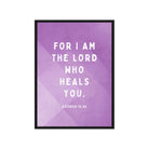Exodus 15:26 Bible Verse, in his eyes Framed Canvas Print Wall Art Black 20″×28″