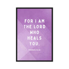 Exodus 15:26 Bible Verse, in his eyes Framed Canvas Print Wall Art Black 20″×30″
