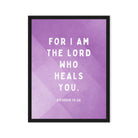 Exodus 15:26 Bible Verse, in his eyes Framed Canvas Print Wall Art Black 24″×32″