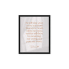 Revelation 21:4 Bible Verse, He will wipe Framed Canvas Print Wall Art Black 8″×10″
