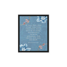 Revelation 21:4 Bible Verse, every tear Framed Canvas Print Wall Art Black 8″×10″