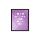 Exodus 15:26 Bible Verse, in his eyes Framed Canvas Print Wall Art Black 8″×10″
