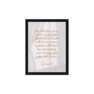 Revelation 21:4 Bible Verse, He will wipe Framed Canvas Print Wall Art Black 9″×12″