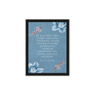 Revelation 21:4 Bible Verse, every tear Framed Canvas Print Wall Art Black 9″×12″