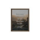 James 4:8 Bible Verse, Cleanse your Framed Canvas Print Wall Art Brown 11″×14″