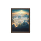Ephesians 6:10 Bible Verse, be strong in the Lord Framed Canvas Print Wall Art Brown 12″×16″
