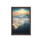 Ephesians 6:10 Bible Verse, be strong in the Lord Framed Canvas Print Wall Art Brown 12″×18″