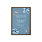 Revelation 21:4 Bible Verse, every tear Framed Canvas Print Wall Art Brown 12″×18″