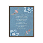 Revelation 21:4 Bible Verse, every tear Framed Canvas Print Wall Art Brown 16″×20″