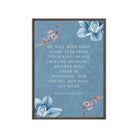 Revelation 21:4 Bible Verse, every tear Framed Canvas Print Wall Art Brown 20″×28″