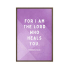 Exodus 15:26 Bible Verse, in his eyes Framed Canvas Print Wall Art Brown 20″×30″