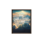 Ephesians 6:10 Bible Verse, be strong in the Lord Framed Canvas Print Wall Art Brown 8″×10″