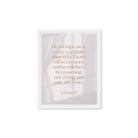 Revelation 21:4 Bible Verse, He will wipe Framed Canvas Print Wall Art White 11″×14″