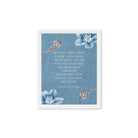 Revelation 21:4 Bible Verse, every tear Framed Canvas Print Wall Art White 11″×14″