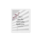Exodus 15:26 Bible Verse, diligently listen Framed Canvas Print Wall Art White 11″×14″