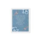 Revelation 21:4 Bible Verse, every tear Framed Canvas Print Wall Art White 12″×16″