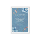 Revelation 21:4 Bible Verse, every tear Framed Canvas Print Wall Art White 12″×18″