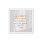 Revelation 21:4 Bible Verse, He will wipe Framed Canvas Print Wall Art White 16″×16″