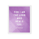 Exodus 15:26 Bible Verse, in his eyes Framed Canvas Print Wall Art White 16″×20″