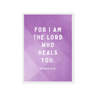 Exodus 15:26 Bible Verse, in his eyes Framed Canvas Print Wall Art White 20″×28″