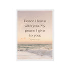 John 14:27 Bible Verse, not as the Framed Canvas Print Wall Art White 20″×28″