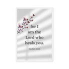 Exodus 15:26 Bible Verse, diligently listen Framed Canvas Print Wall Art White 24″×36″