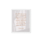 Revelation 21:4 Bible Verse, He will wipe Framed Canvas Print Wall Art White 8″×10″