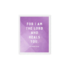 Exodus 15:26 Bible Verse, in his eyes Framed Canvas Print Wall Art White 8″×10″