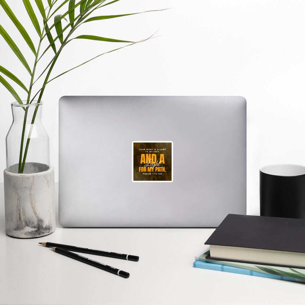 Psalm 119:105 Bible Verse, lamp to my feet Kiss-Cut Sticker Stationery