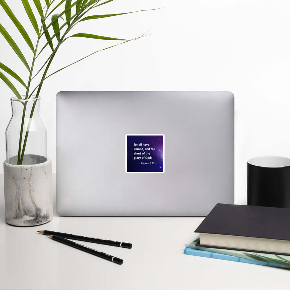Romans 3:23 Bible Verse, all have sinned Kiss-Cut Sticker Stationery