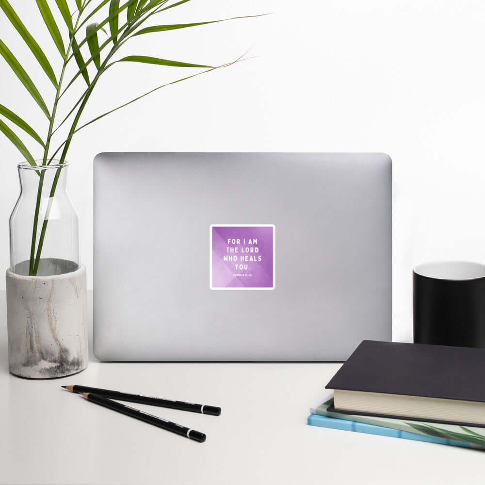 Exodus 15:26 Bible Verse, in his eyes Kiss-Cut Sticker Stationery