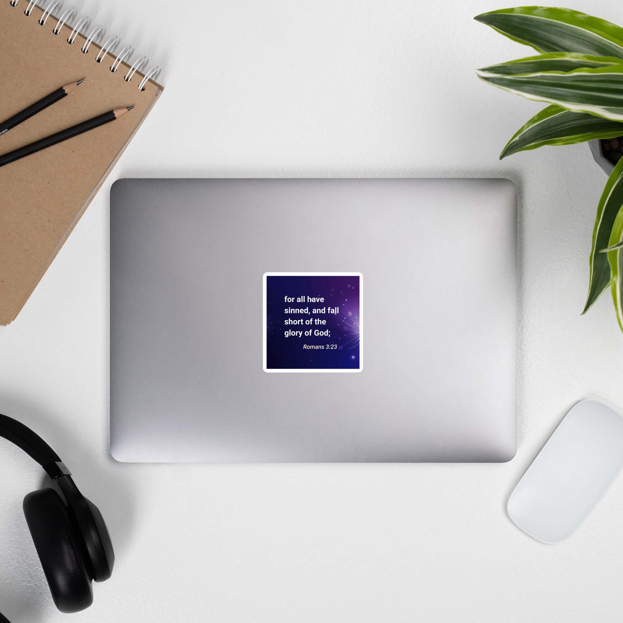 Romans 3:23 Bible Verse, all have sinned Kiss-Cut Sticker Stationery