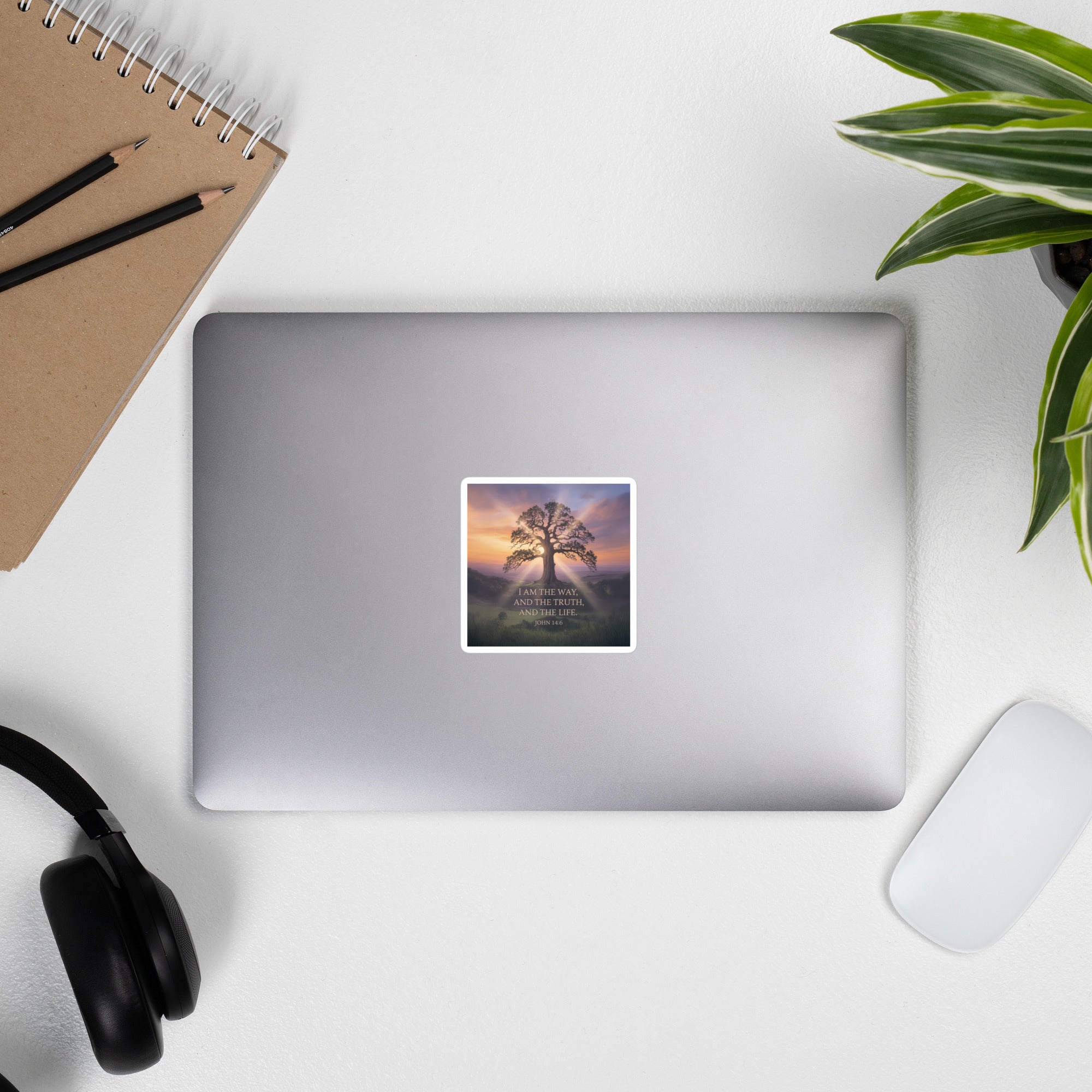 John 14:6 Bible Verse Jesus said Kiss-Cut Sticker