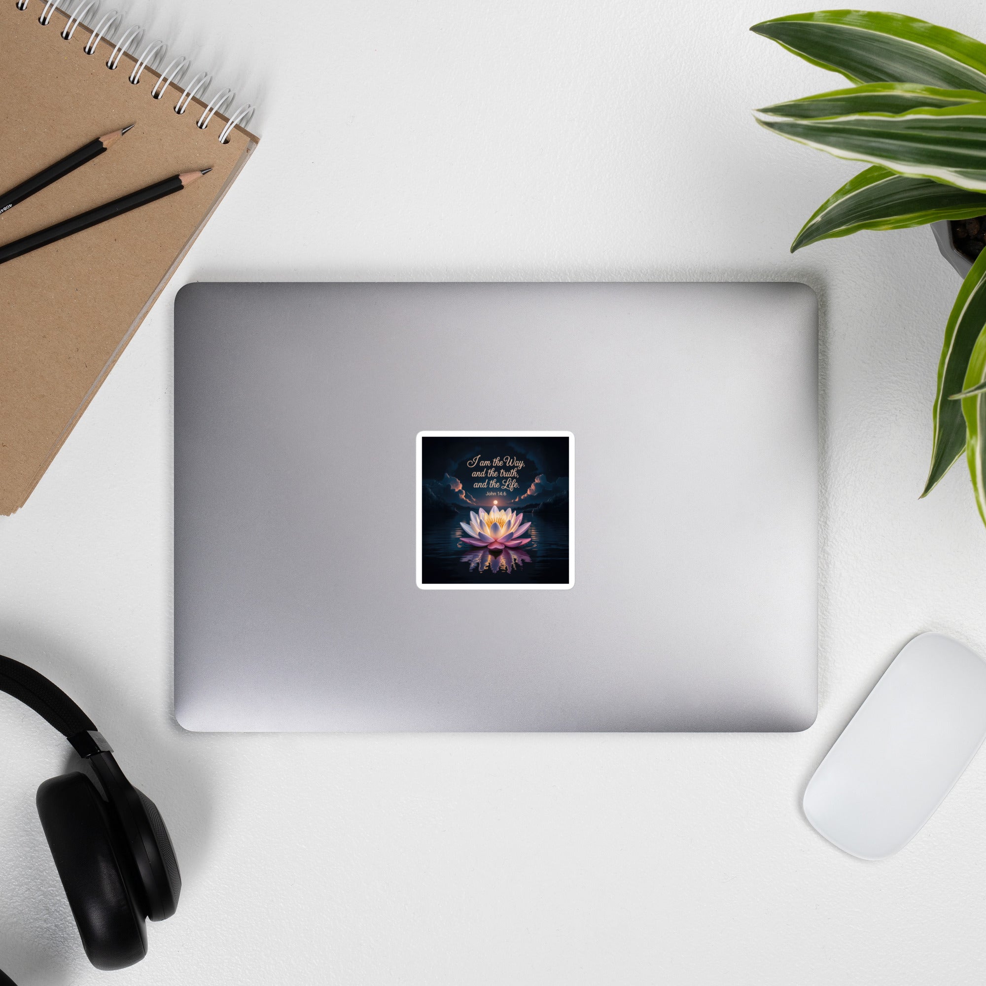 John 14:6 Bible Verse The Way Kiss-Cut Sticker