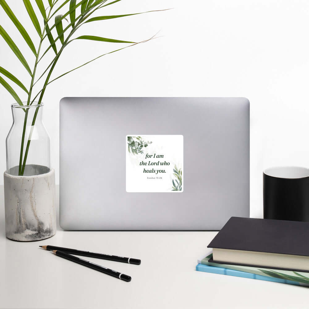 Exodus 15:26 Bible Verse, Gods voice Kiss-Cut Sticker Stationery