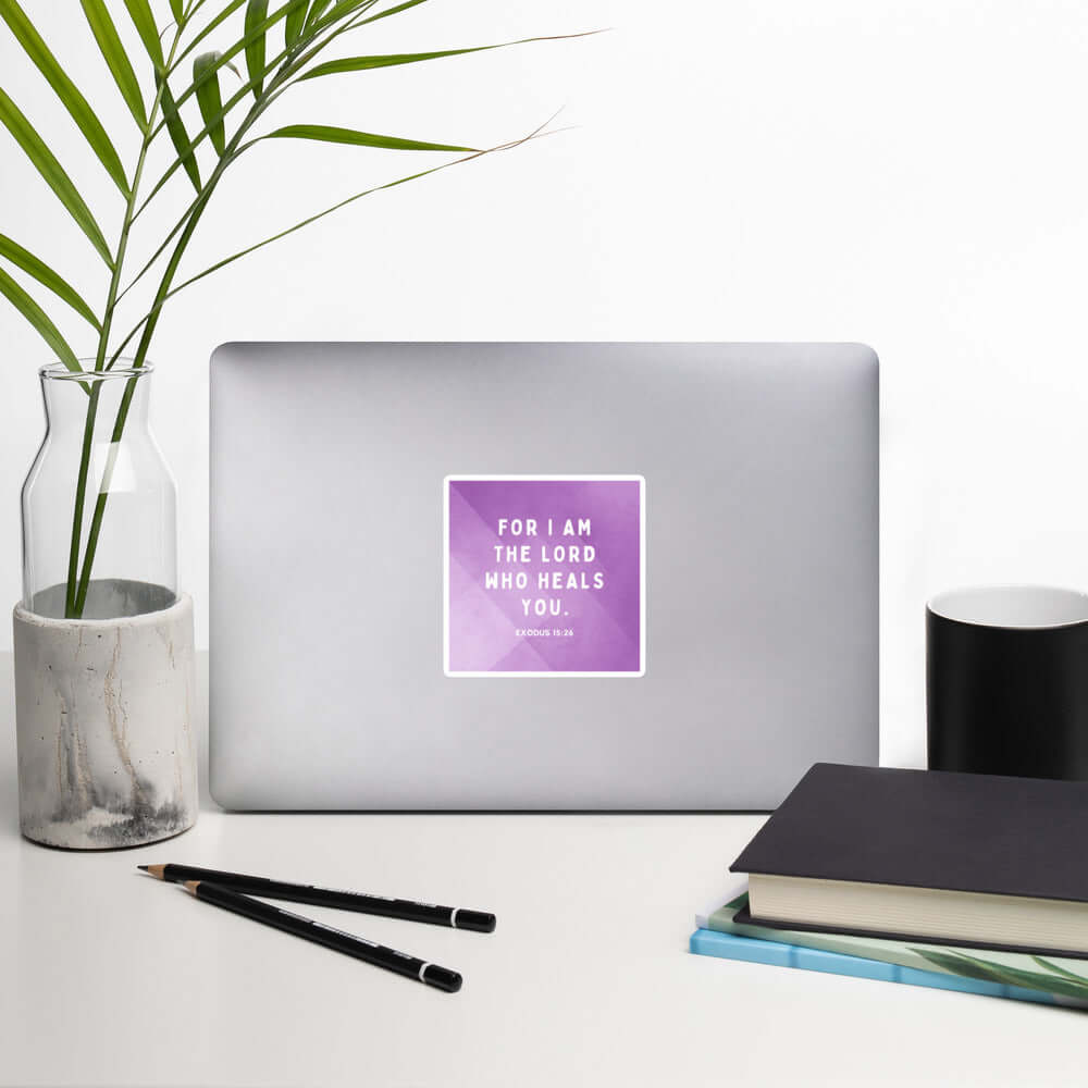 Exodus 15:26 Bible Verse, in his eyes Kiss-Cut Sticker Stationery