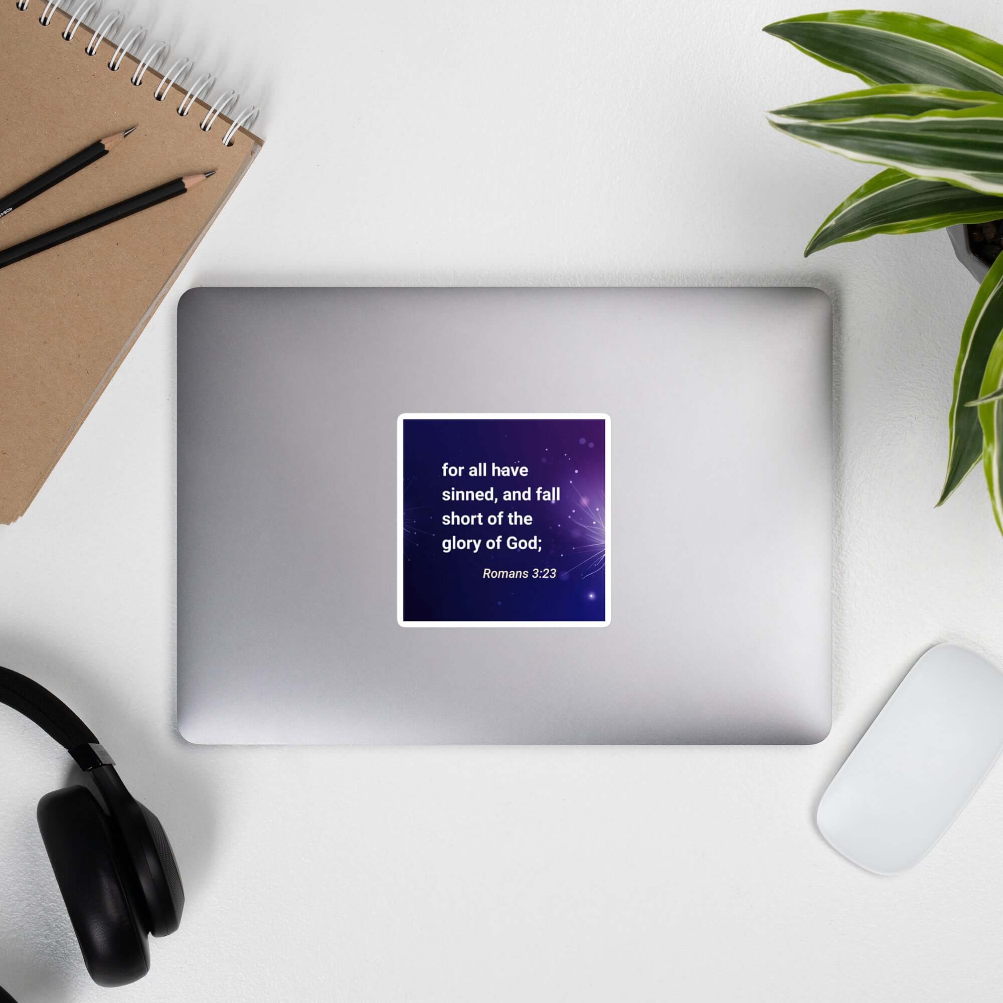 Romans 3:23 Bible Verse, all have sinned Kiss-Cut Sticker Stationery