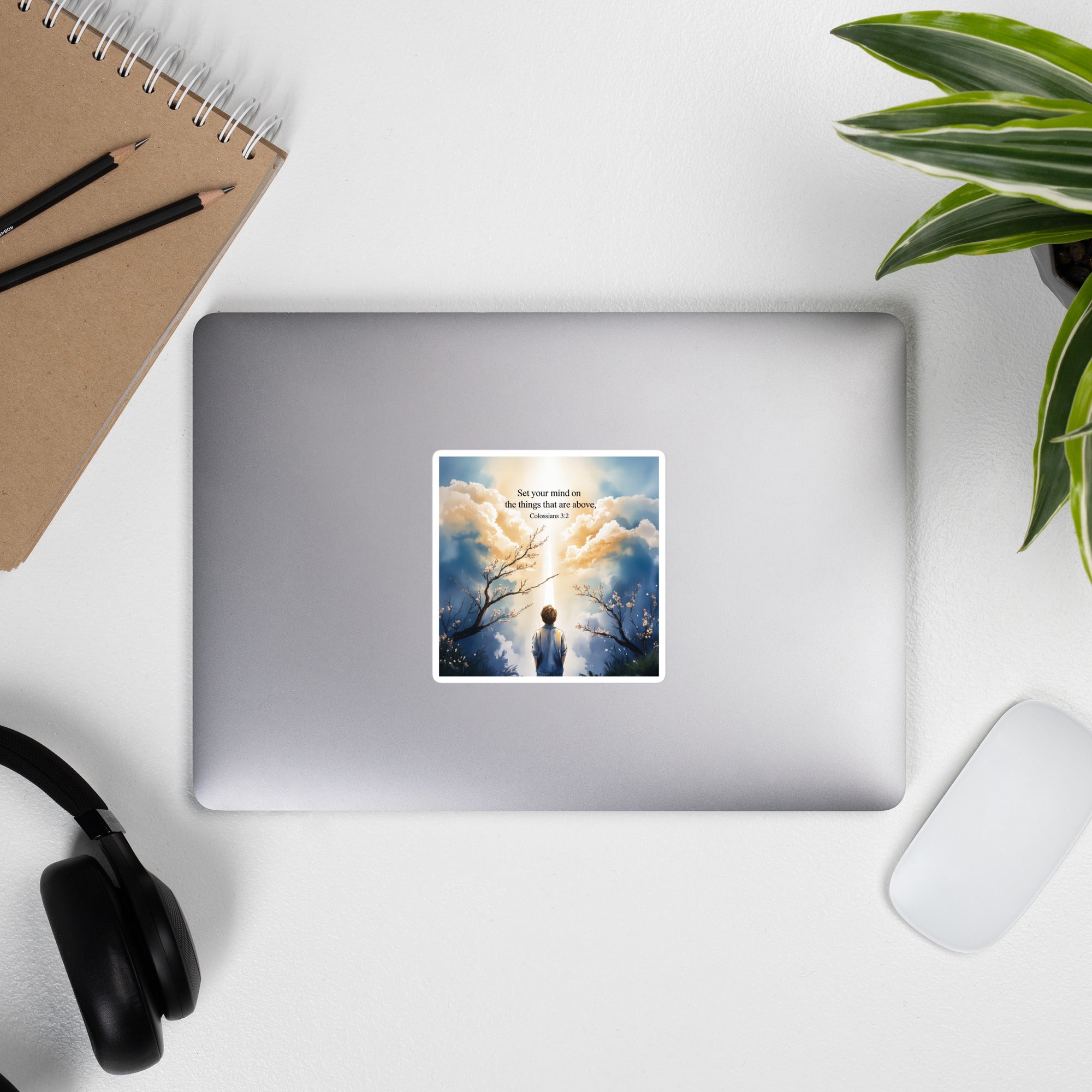 Colossians 3:2 Bible Verse the things Kiss-Cut Sticker