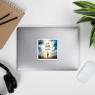 Matthew 19:26 Bible Verse Jesus Kiss-Cut Sticker