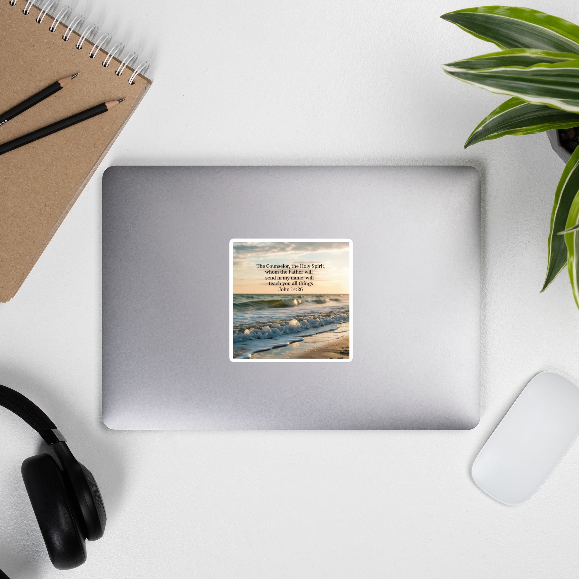 John 14:26 Bible Verse You All Kiss-Cut Sticker