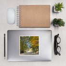 Proverbs 3:6 Bible Verse, Fall Road Kiss-Cut Sticker Stationery 5.5″×5.5″